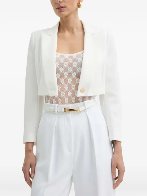 Morgan notched-lapels cropped jacket