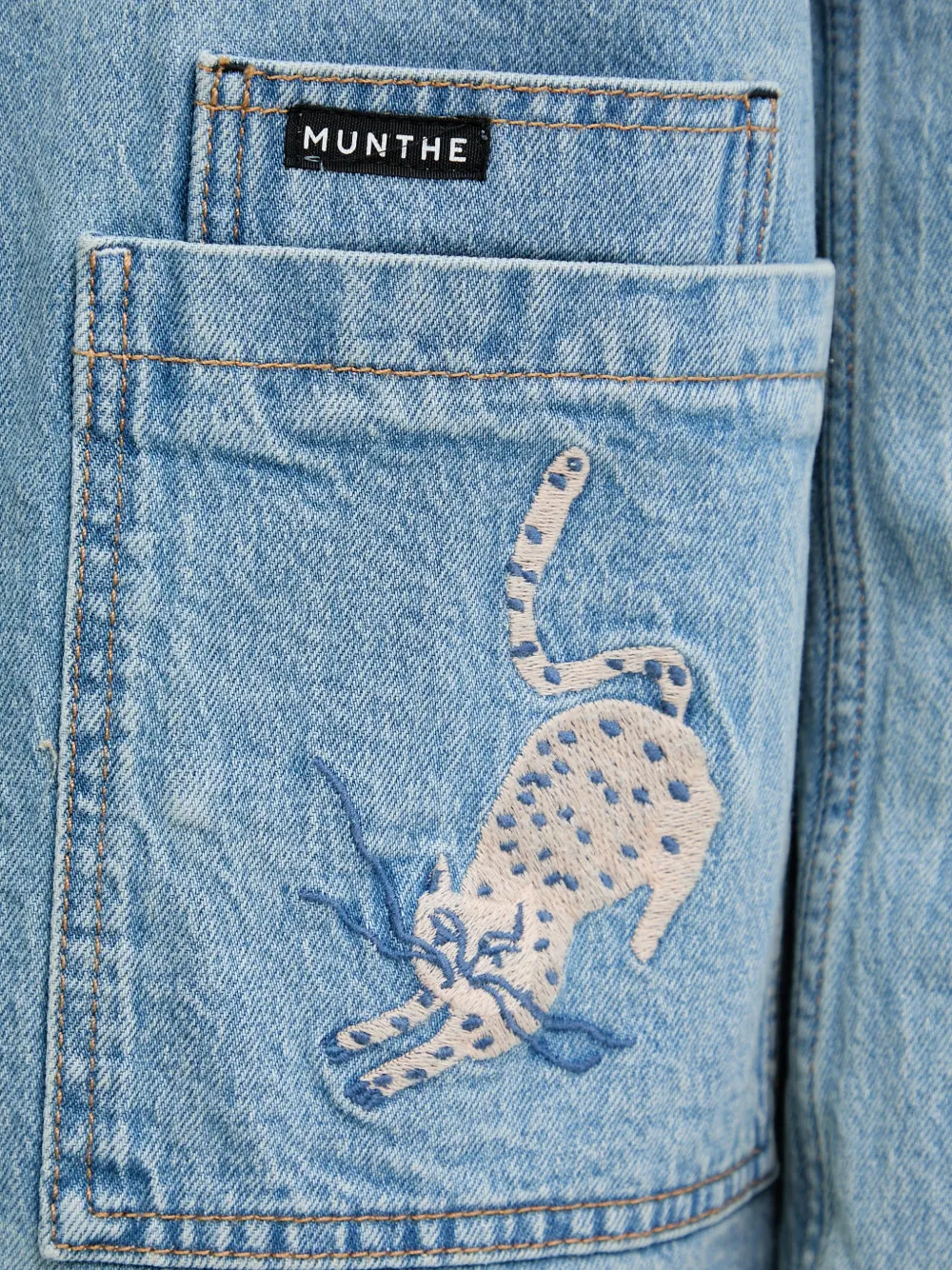 MUNTHE Braulia denim jack Blauw