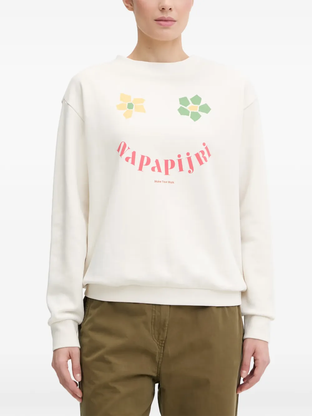 Napapijri Antimony graphic-print sweatshirt - Weiß