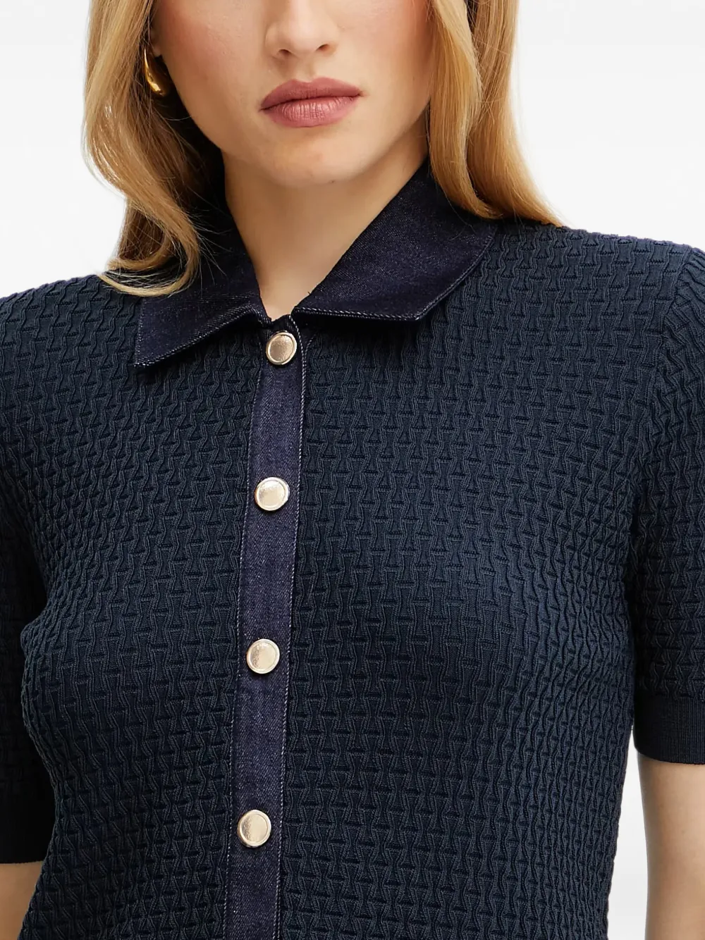 Morgan Vest met korte mouwen Blauw