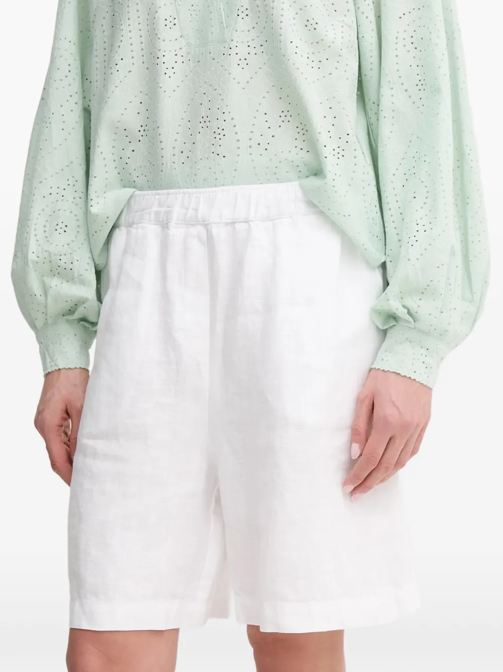 Mos Mosh MMEmmie elasticated linen shorts