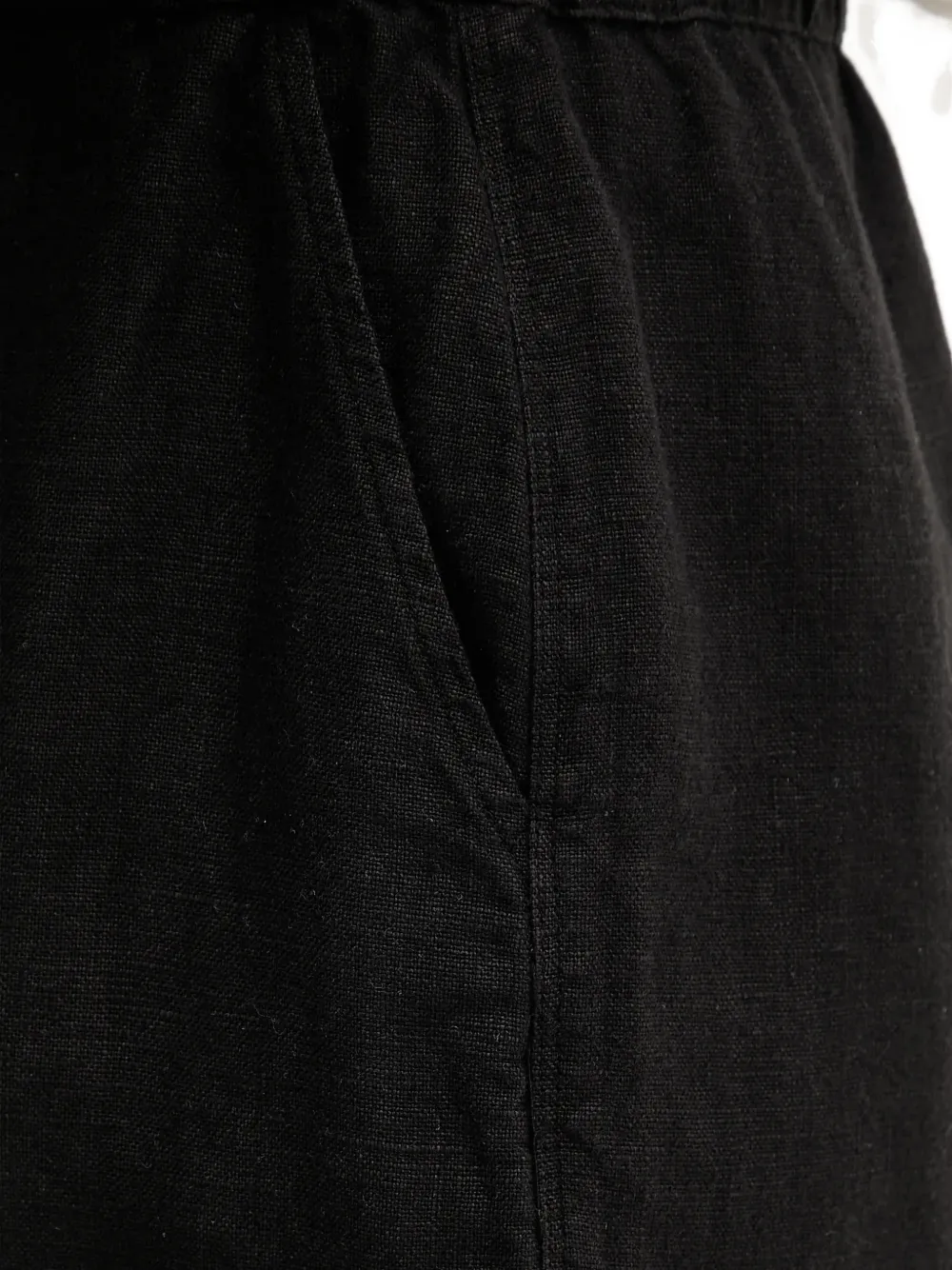 Mos Mosh MMEmmie elastische linnen shorts Zwart