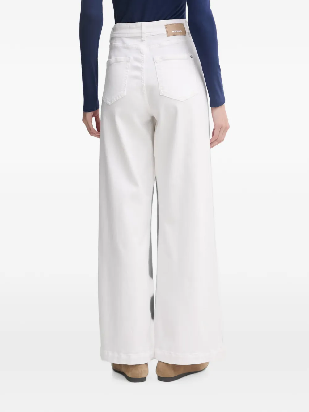 Mos Mosh Dara wide-leg jeans Wit