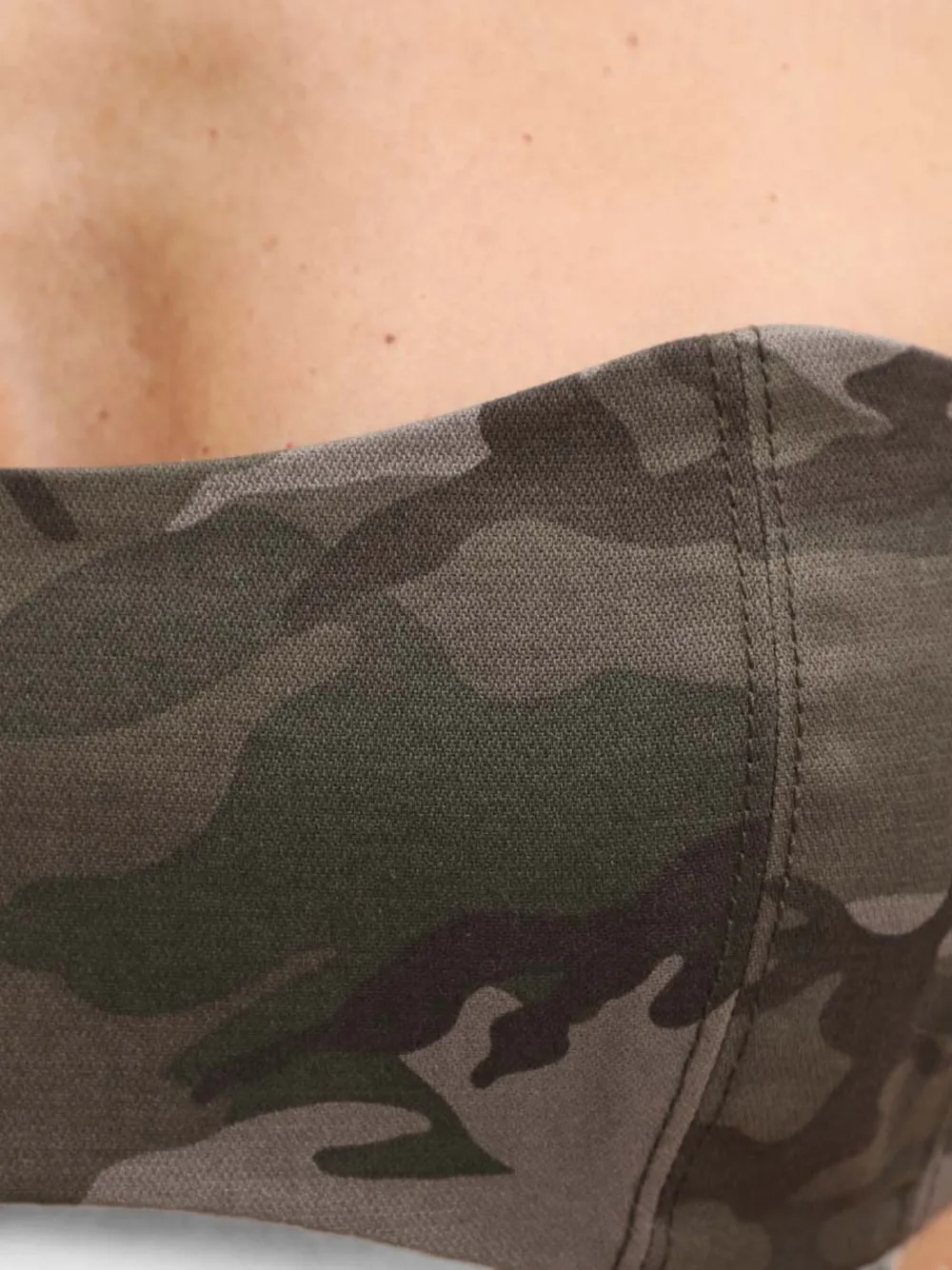 Miss Sixty Bandeau top met camouflageprint Groen