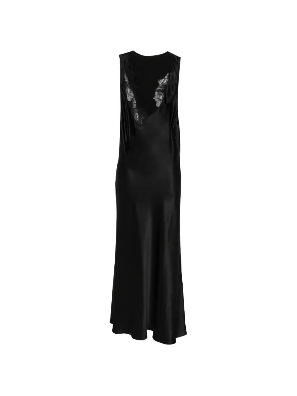 SIR. Montparnasse lace-trim racerback maxi dress - Nero