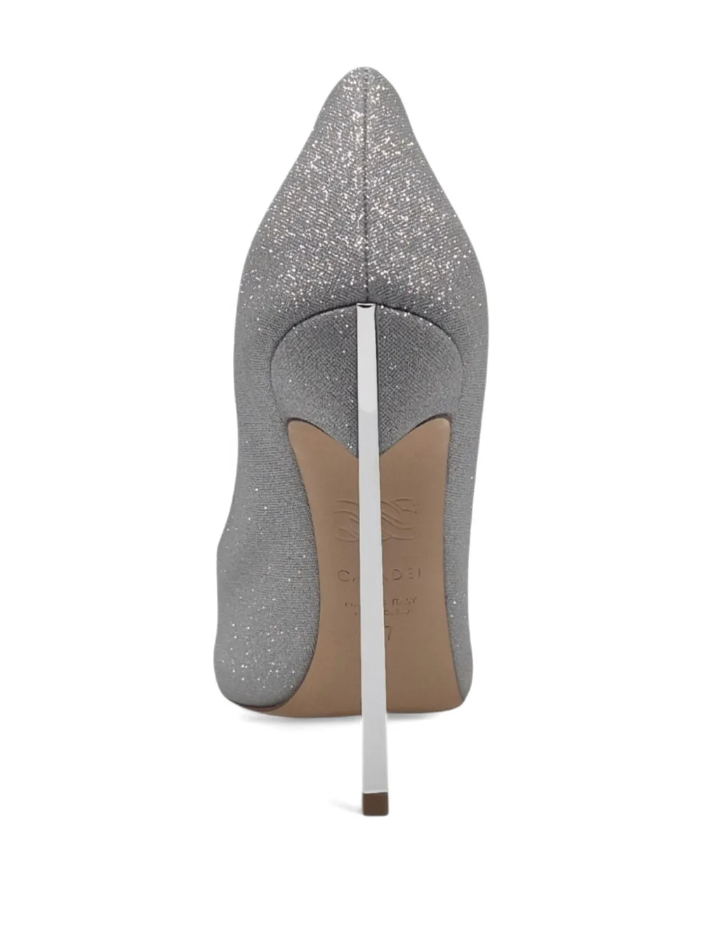 Casadei Blade glitter-effect pumps Zilver