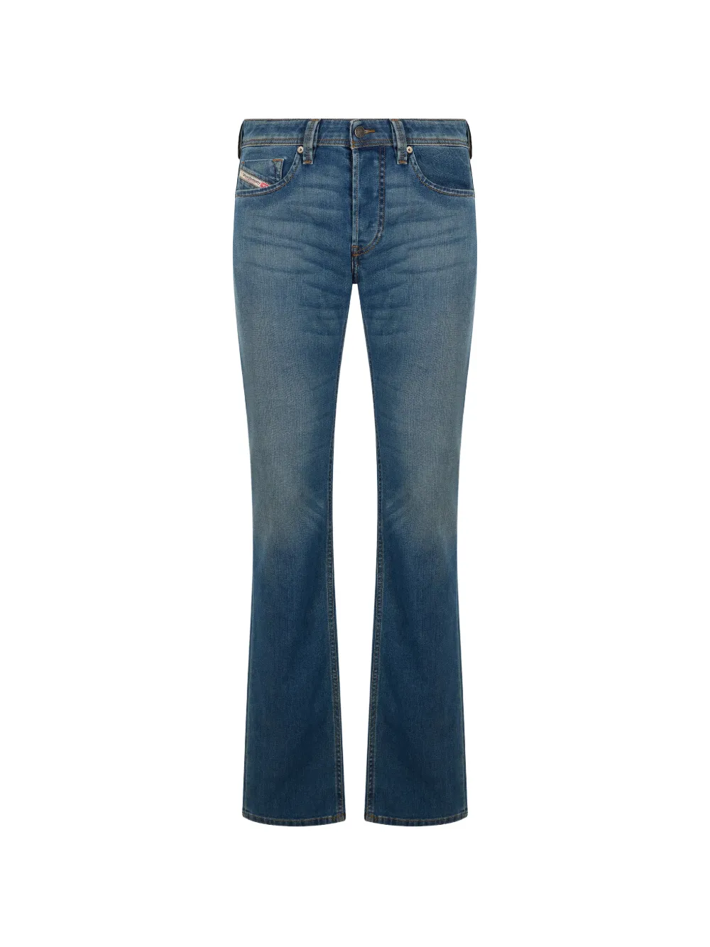Diesel faded flared-leg jeans - Blu