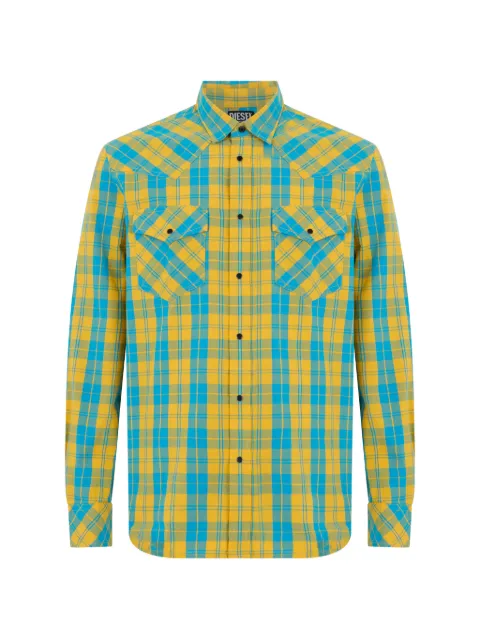 Diesel checkered western-style shirt