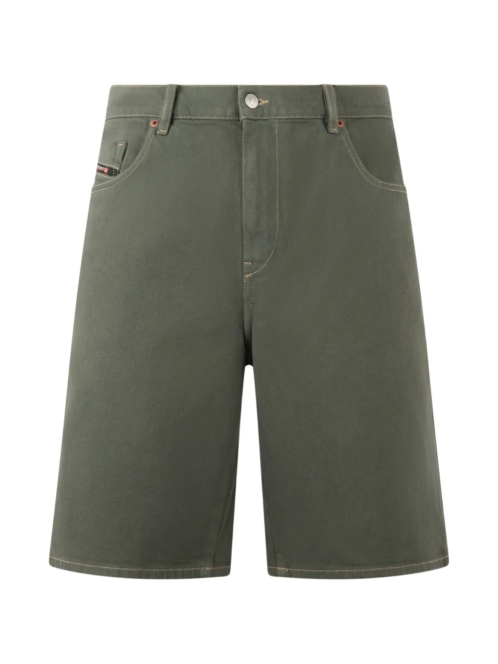 Diesel knee-length denim shorts - Grün