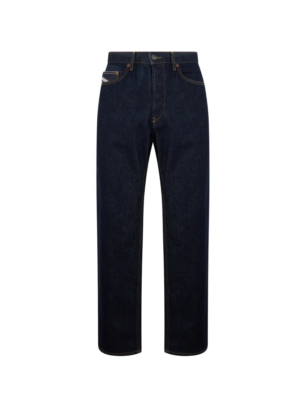 Diesel high-waisted straight-leg jeans - Blu
