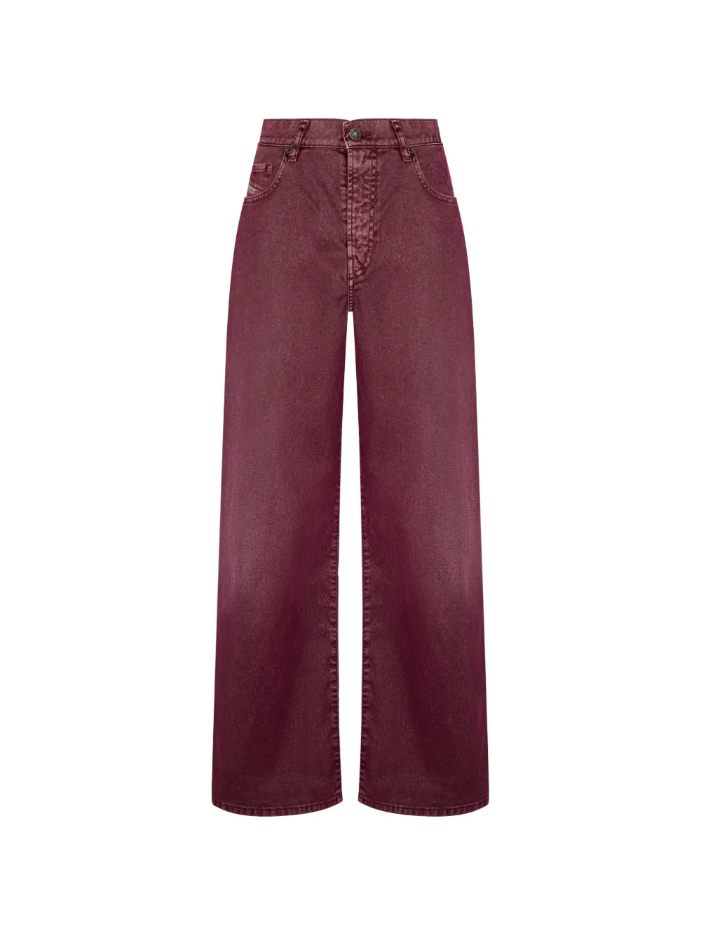 Diesel high-waisted wide-leg jeans - Rot