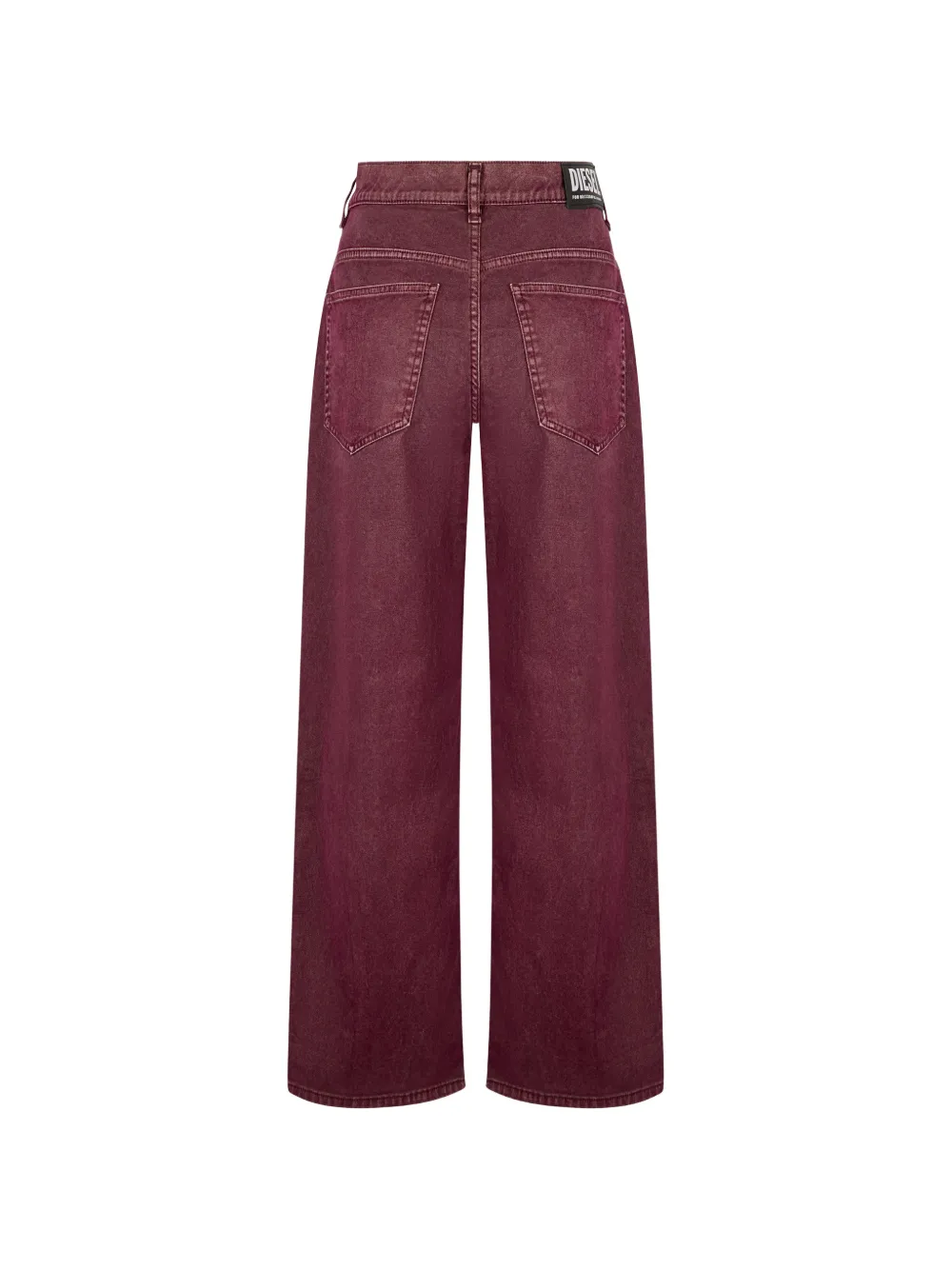 Diesel Jeans met wijde pijpen Rood