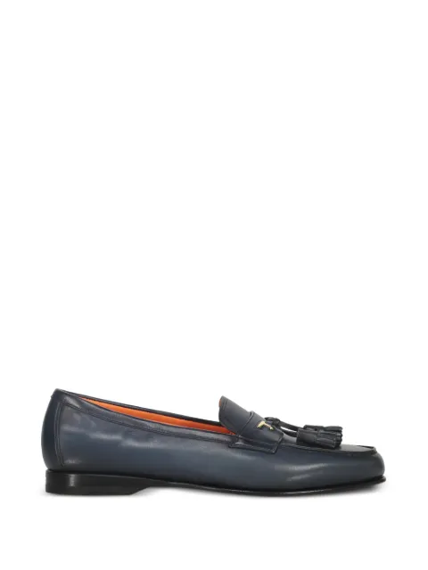Santoni tassel-detail leather loafers