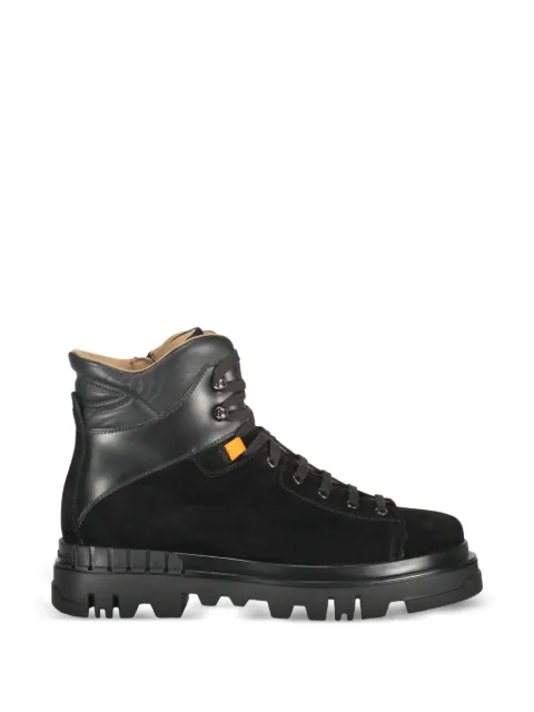 Santoni lace-up leather boots