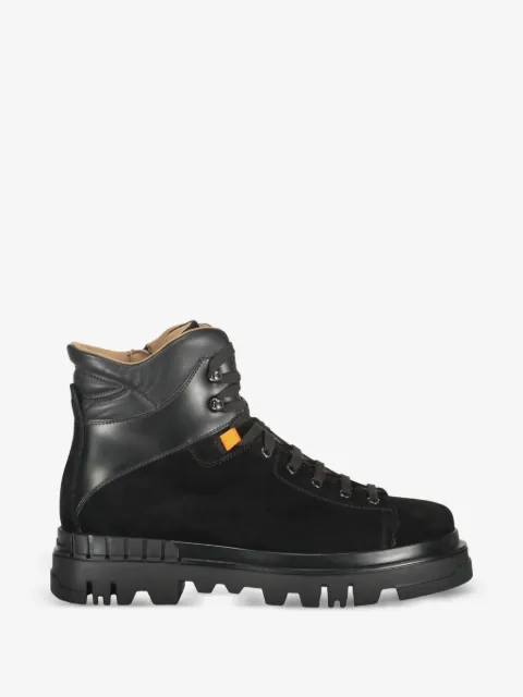 Santoni lace-up leather boots