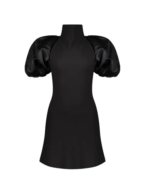 Ellery balloon-sleeve high-neck mini dress