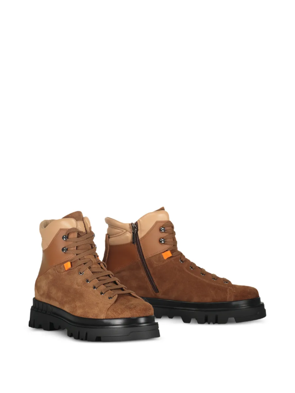 Santoni lace-up suede boots Bruin