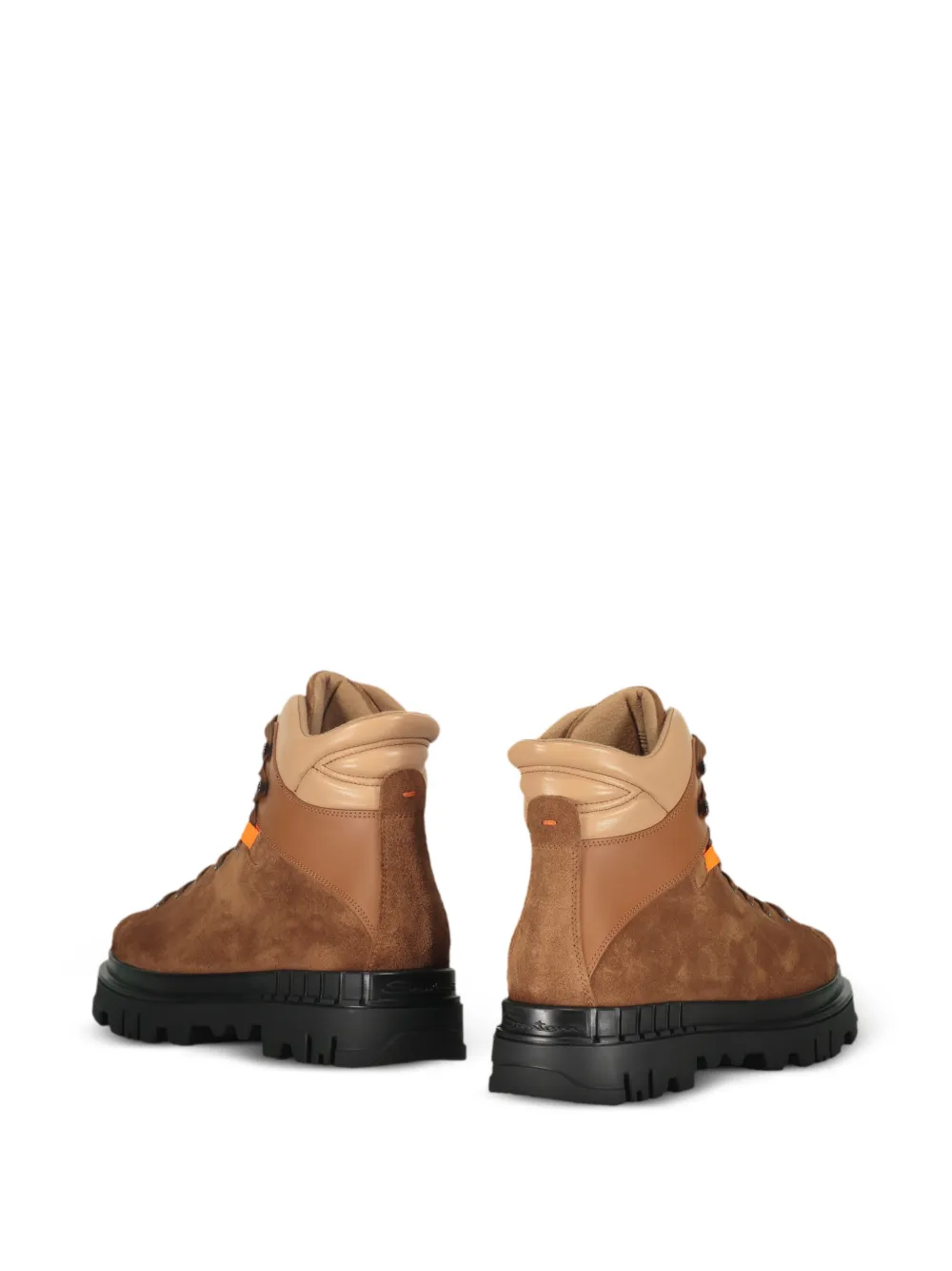 Santoni lace-up suede boots Bruin