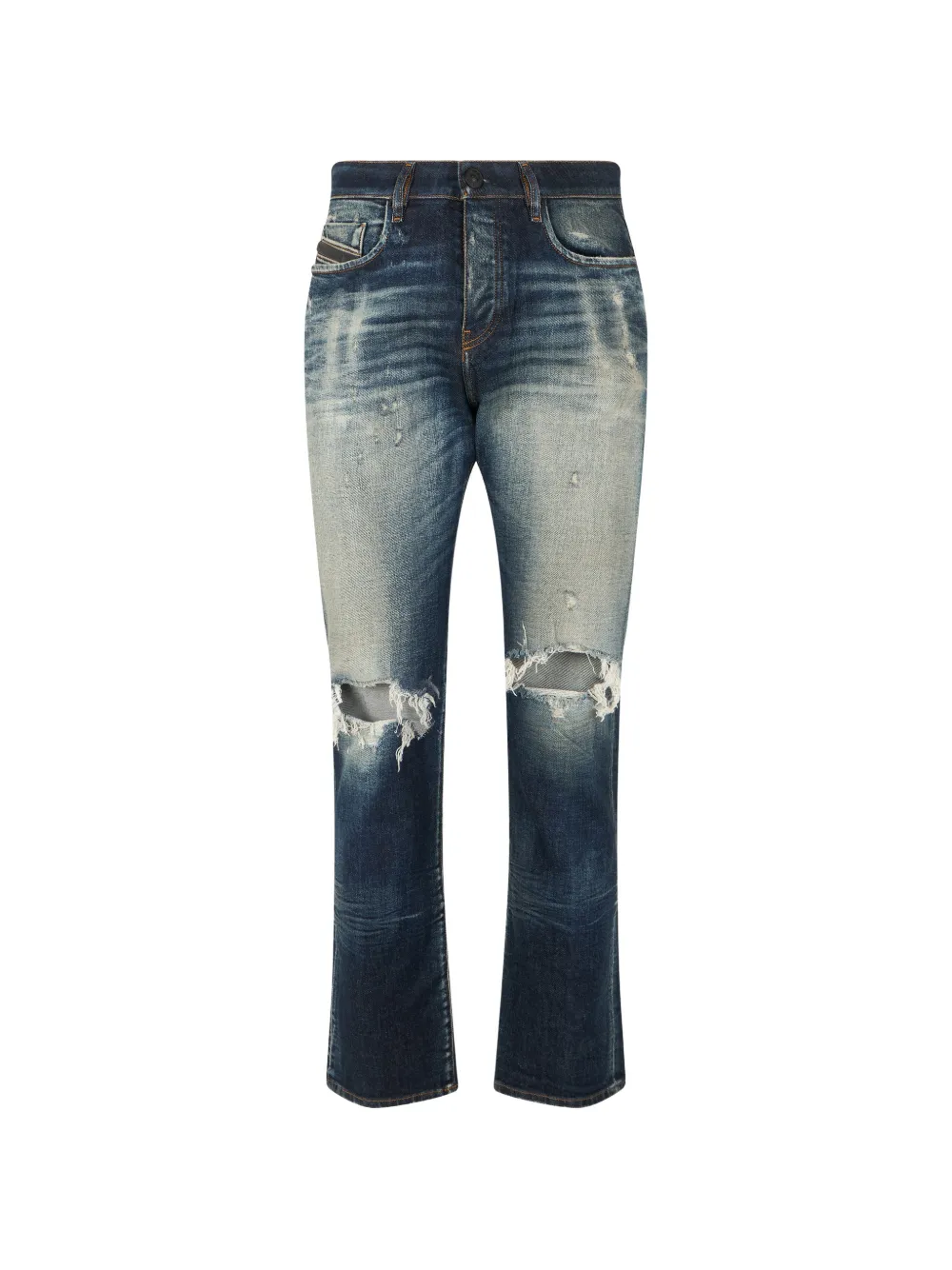 Diesel distressed faded jeans - Blu