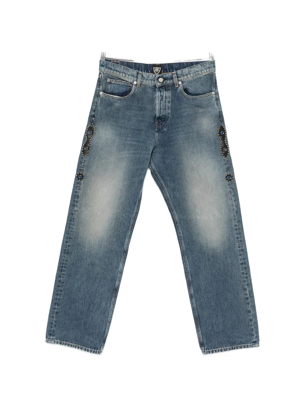 Htc Los Angeles stud-embellishment jeans - Blau