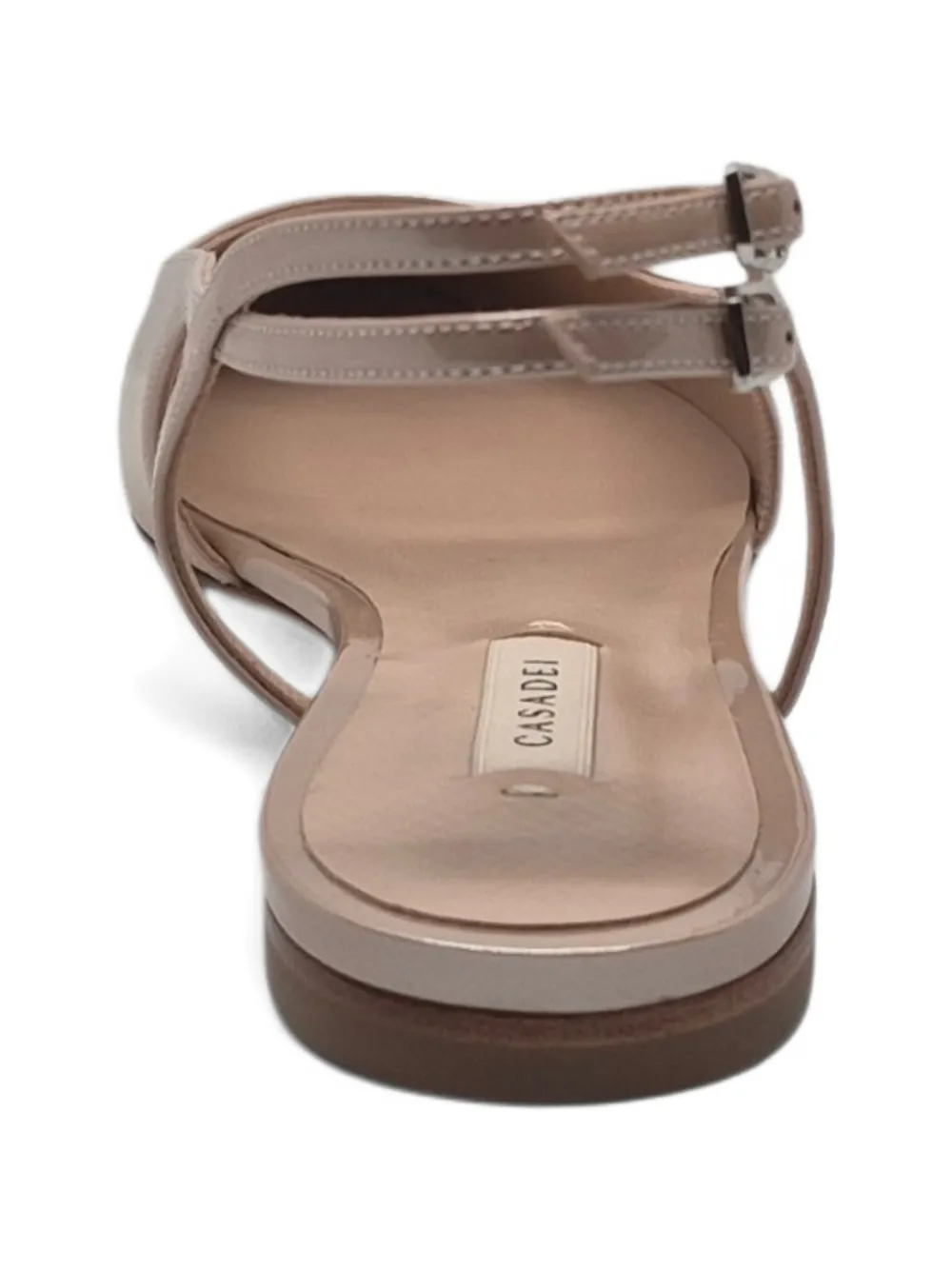 Casadei Slingback ballerina's met puntige neus Beige