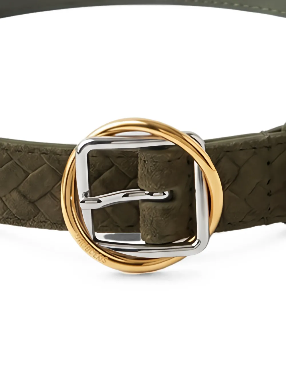 Jacquemus Geweven riem met gespsluiting Groen