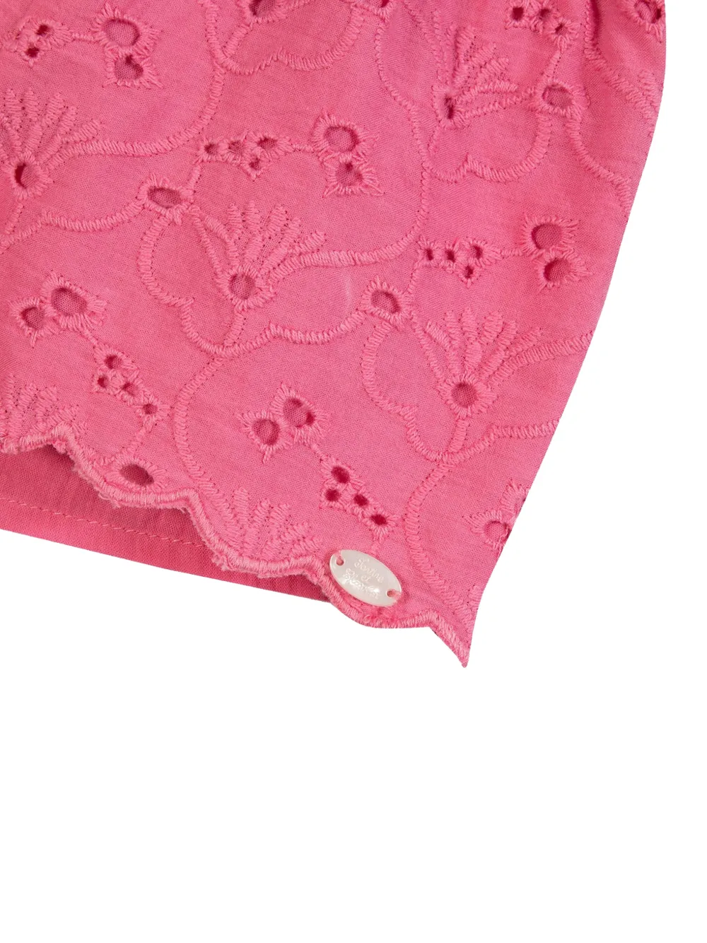 Tartine Et Chocolat Gewelfde broderie anglaise shorts Roze