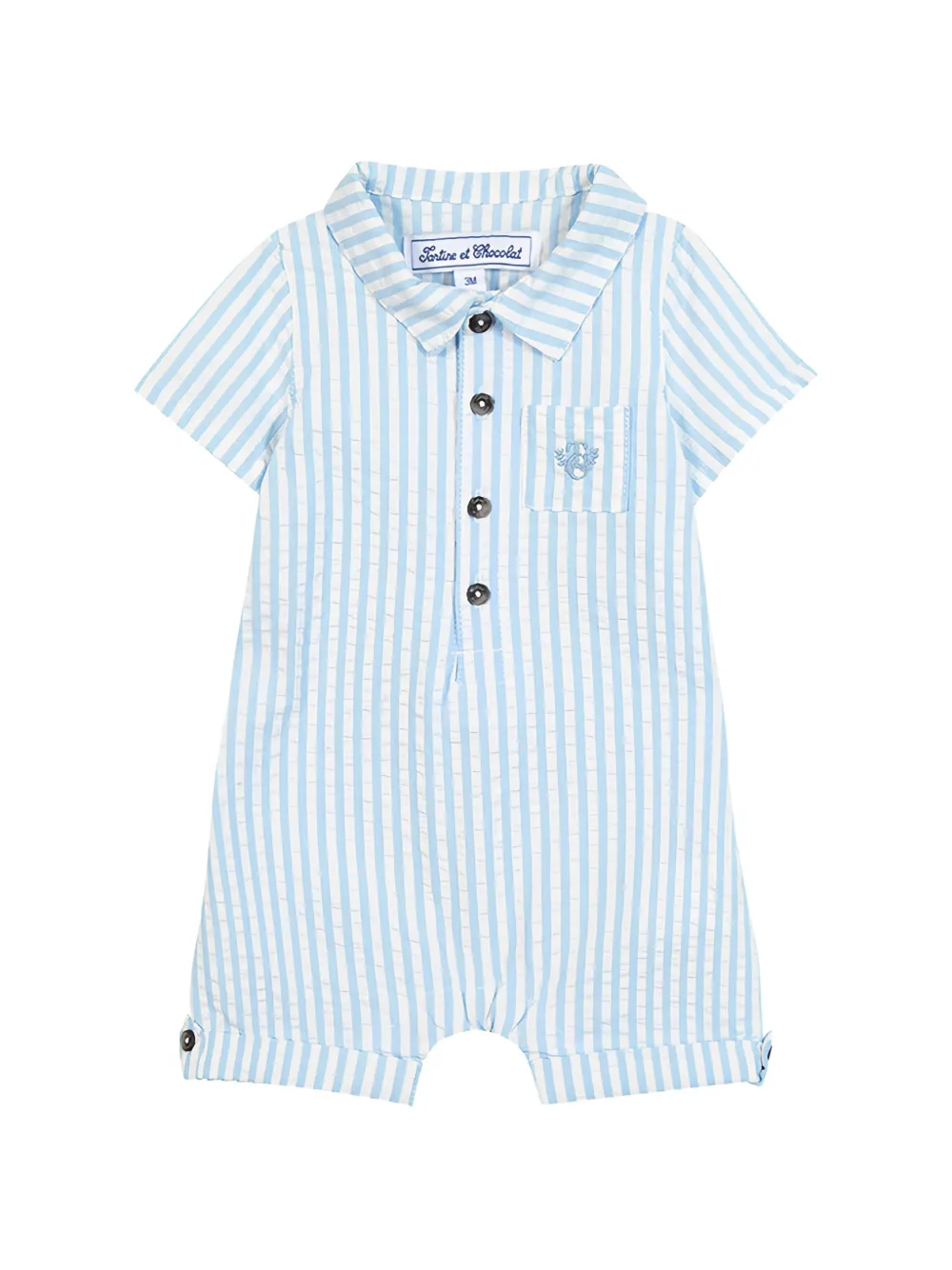 Tartine Et Chocolat striped romper - Blau