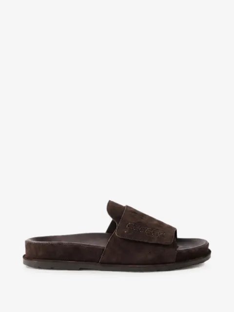 Jacquemus penny-slot whipstitch-trim sandals