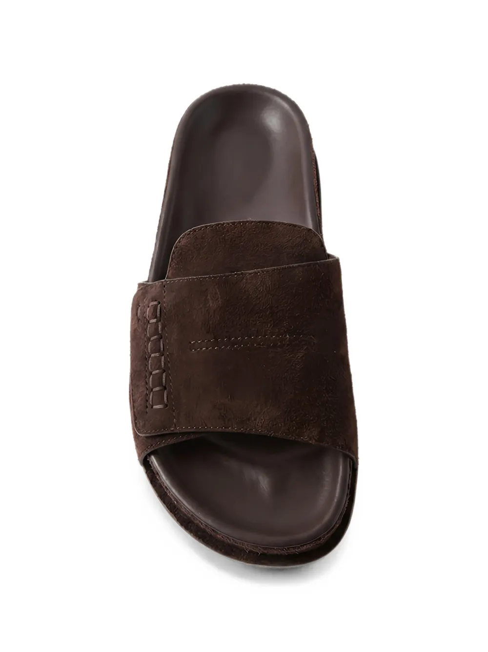 Jacquemus penny-slot whipstitch-trim sandals Bruin
