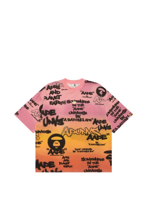 AAPE BY *A BATHING APE® graffiti-print T-shirt