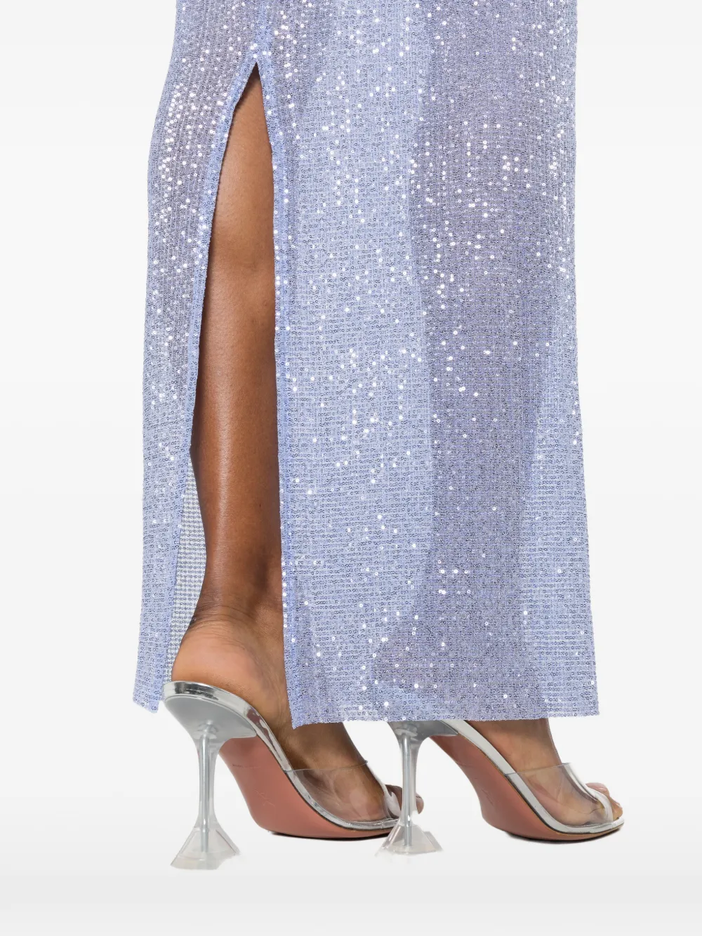 L'IDÉE Casablanca maxi-jurk verfraaid met pailletten Blauw