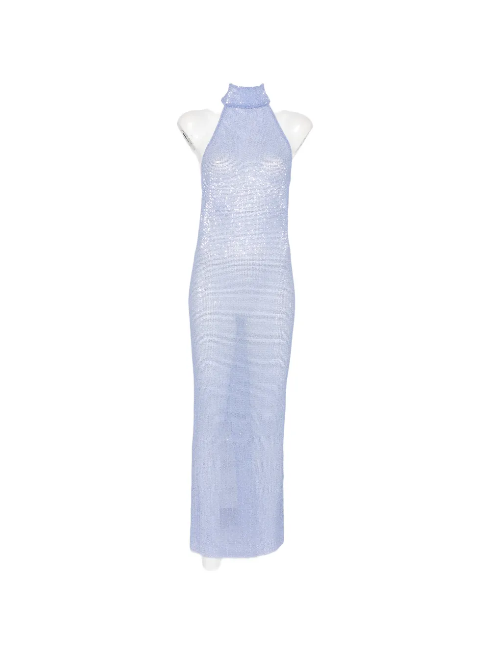 L'IDÉE Casablanca sequin-embellished maxi dress - Blau