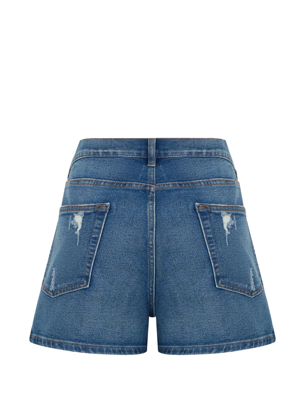 Diesel Gerafelde shorts Blauw