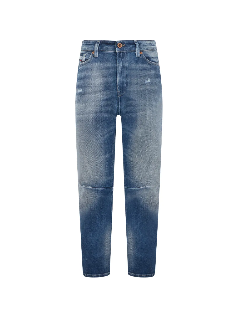 Diesel faded straight-leg jeans - Blu