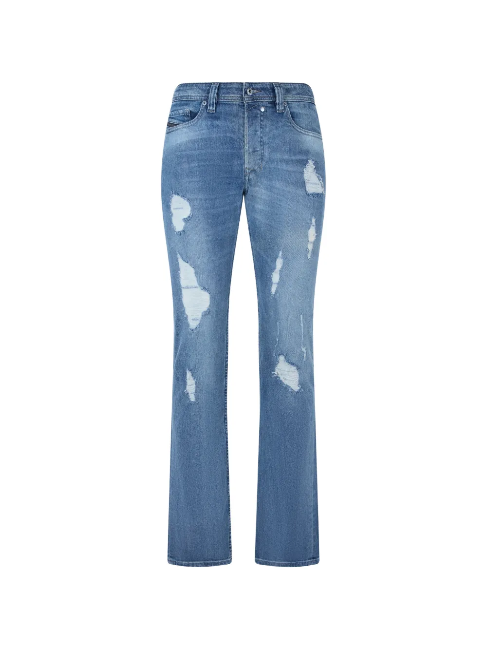 Diesel distressed flared jeans - Blu