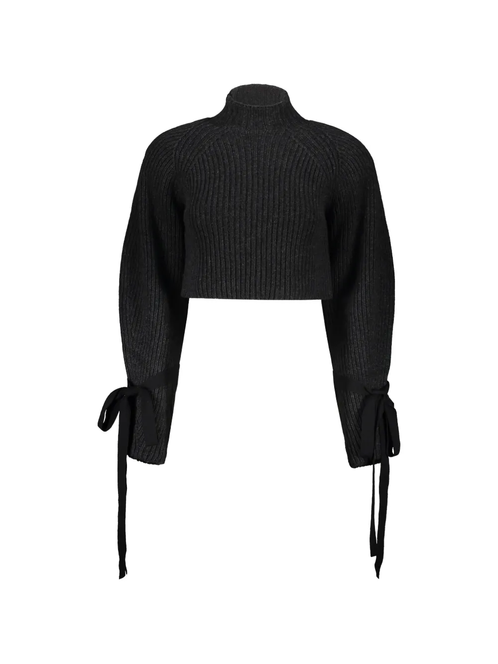 Ellery balloon-sleeve cropped sweatshirt - Grau