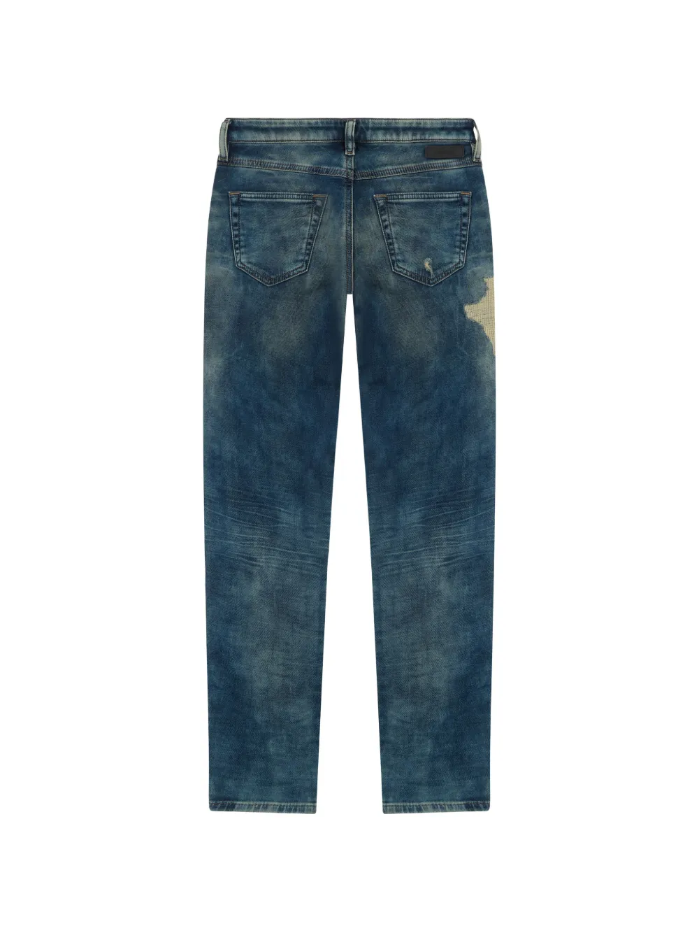 Diesel Klassieke jeans met gerafeld effect Blauw