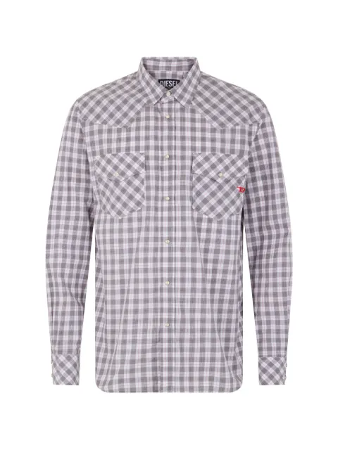 Diesel checked long-sleeve shirt