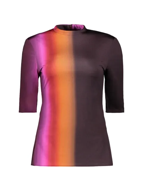 Ellery gradient-print elbow-sleeve top