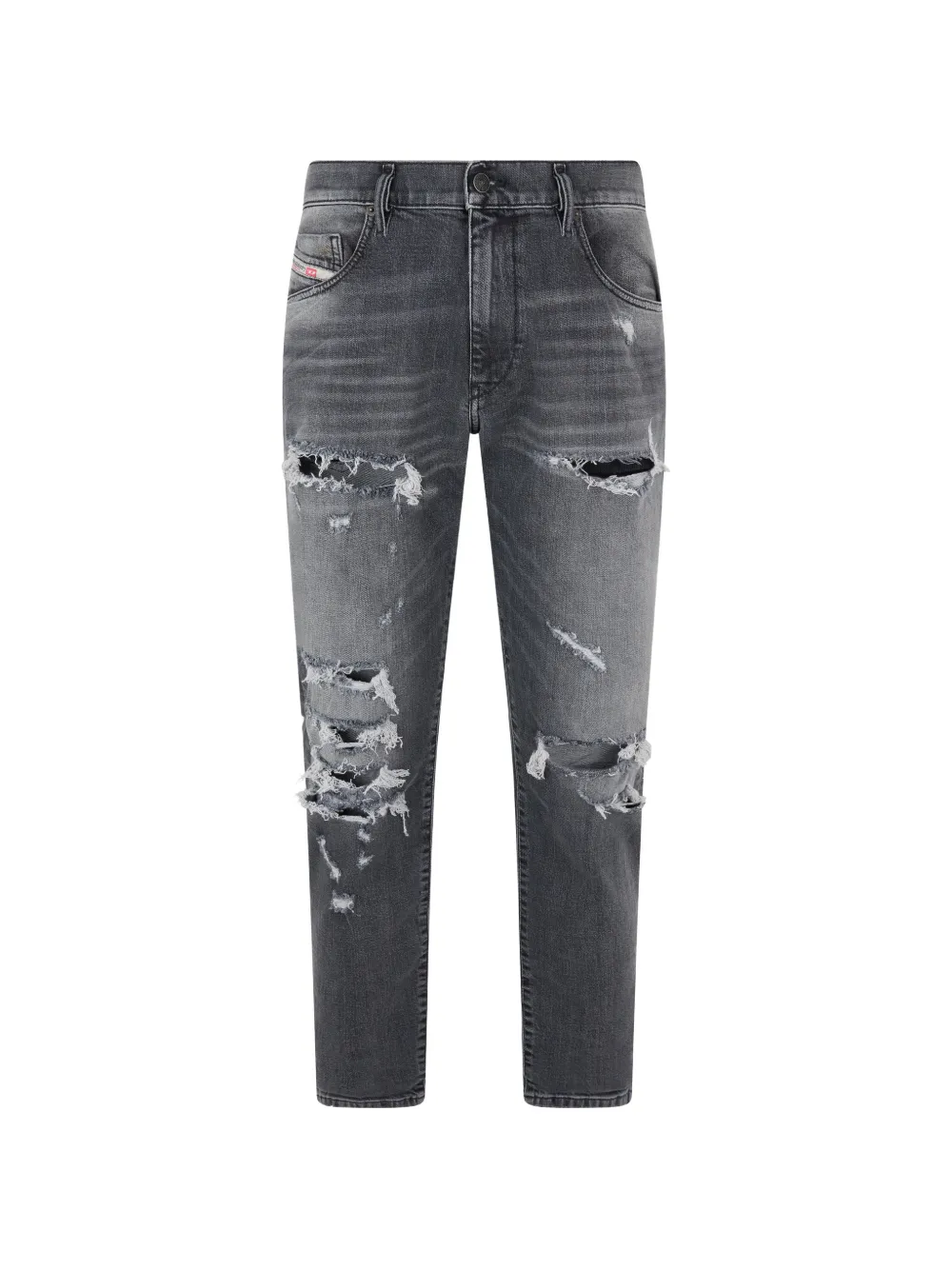 Diesel distressed slim-fit jeans - Grigio