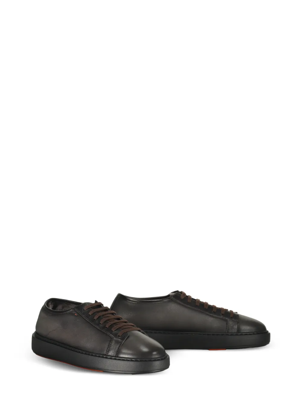 Santoni Leren sneakers Bruin