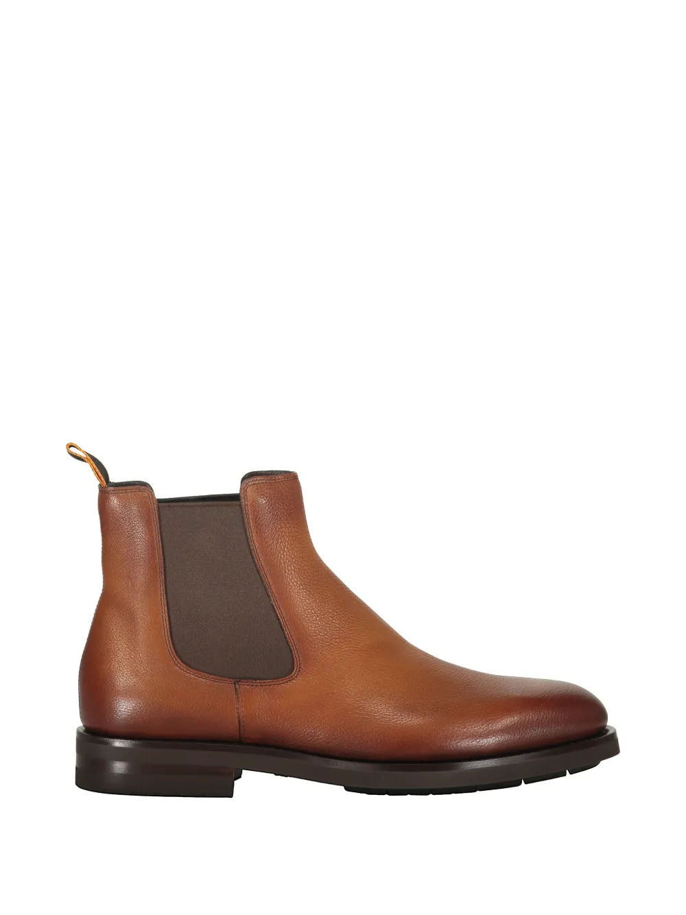 Santoni Santoni elasticated-side chelsea boots - Braun aus Kalbsleder/Polyester/Gummi/Gummi/Kalbsleder in Braun