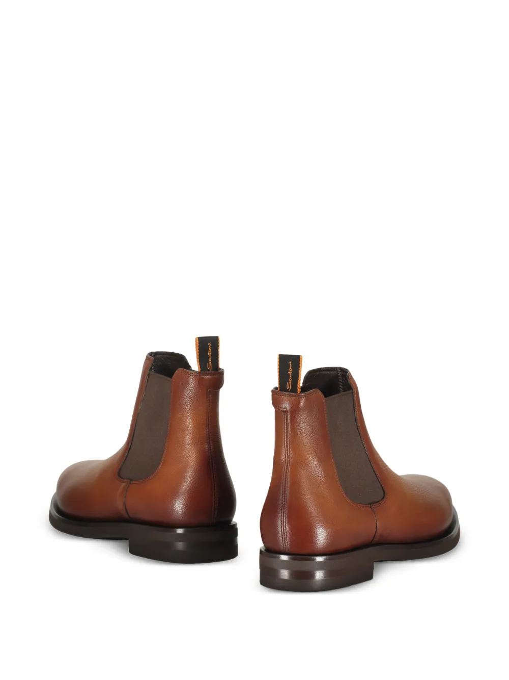 Santoni elasticated-side chelsea boots Bruin