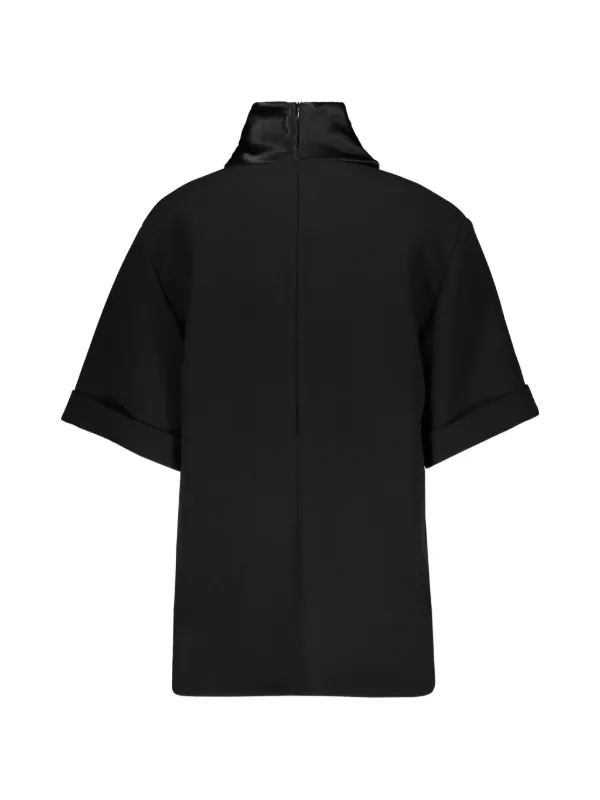 Ellery Drape Neck Blouse | Black | FARFETCH