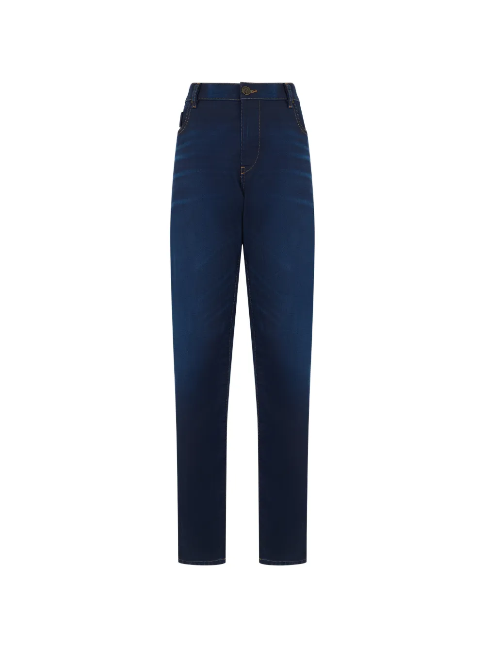 Diesel high-waisted straight-leg jeans - Blau