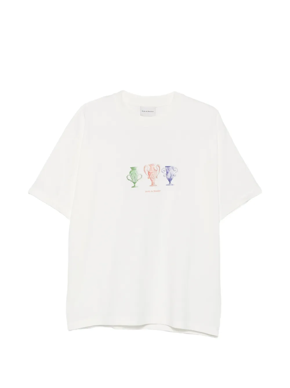 Drôle De Monsieur Signature graphic-print T-shirt - Toni neutri