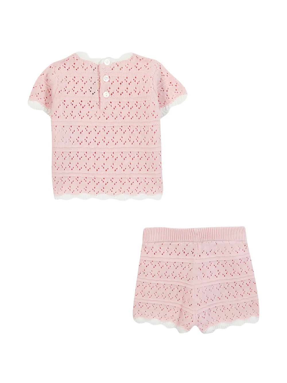 Tartine Et Chocolat Shorts met gewelfde afwerking Roze