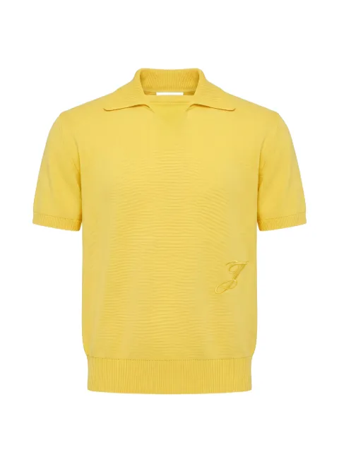 Jacquemus embroidered-logo knit polo shirt