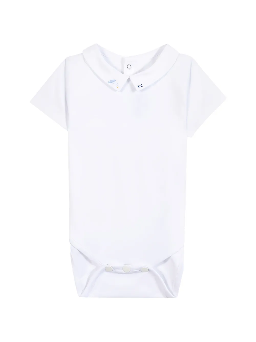 Tartine Et Chocolat embroidered collar body - Bianco
